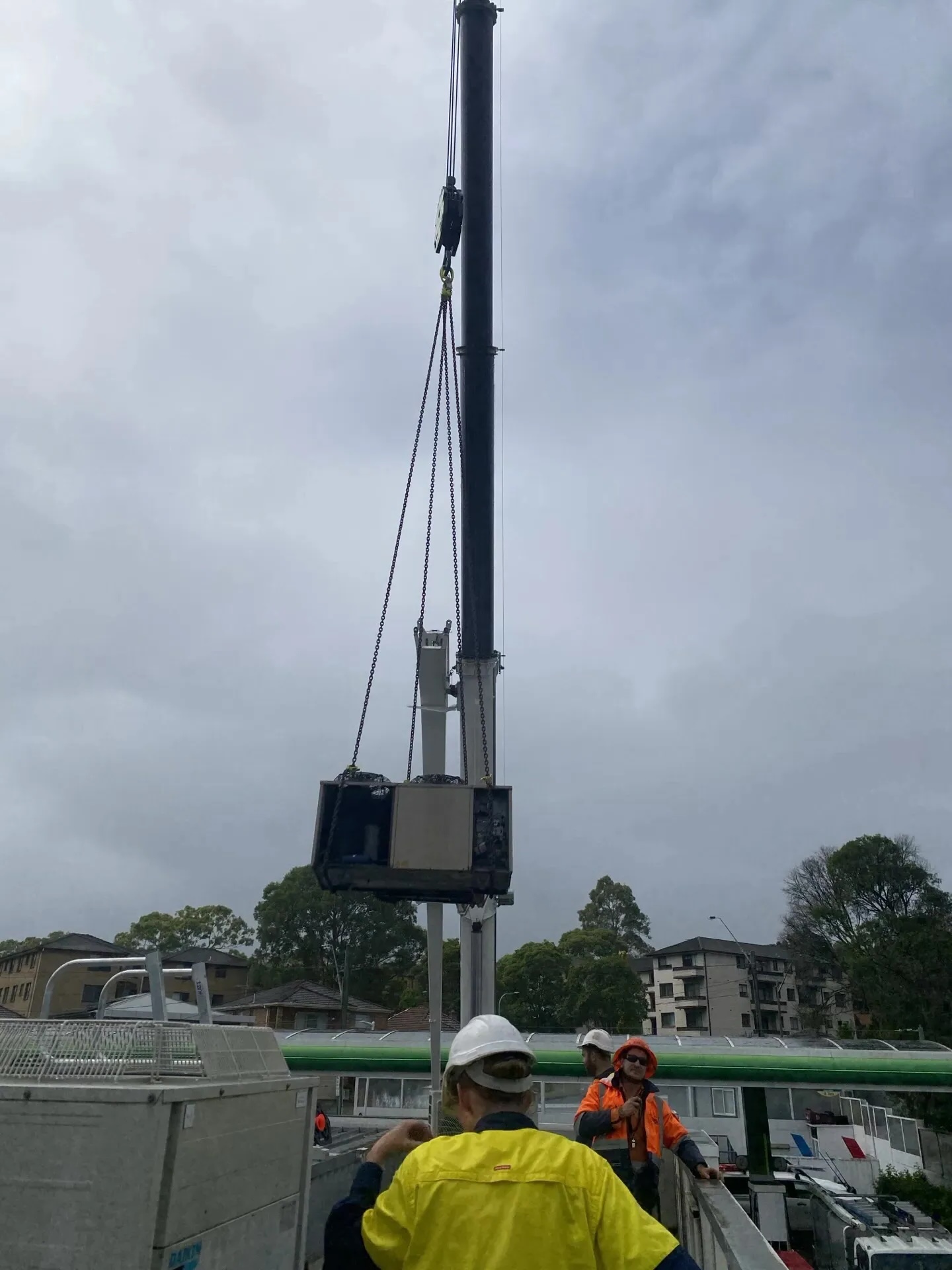 Commercial cooler room installation, BP Service Station Milperra NSW